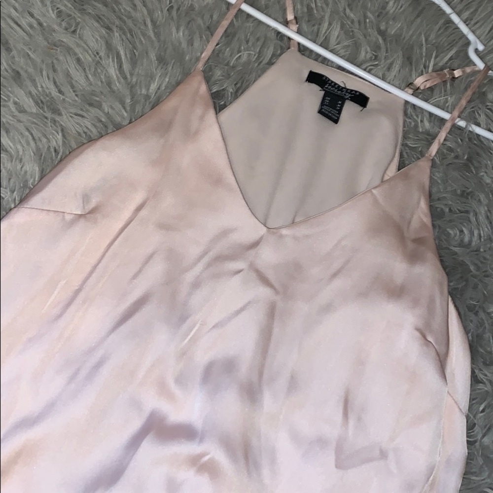 Baby Pink Silk Dress